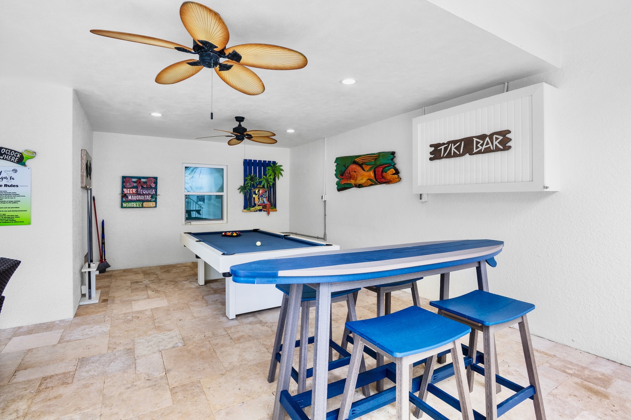 Salty Margarita Tiki Bar game room